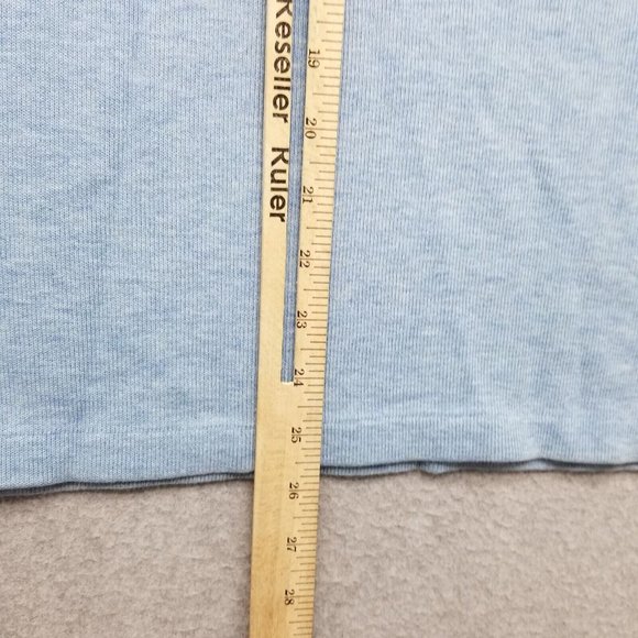 Polo Ralph Lauren Sweater Mens Large Blue Pullover Mock Neck Zip Cotton - Picture 13 of 14